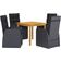 vidaXL 3067719 Matgrupp, 1 Bord inkl. 4 Stolar