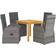 vidaXL 3067719 Matgrupp, 1 Bord inkl. 4 Stolar