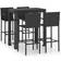 vidaXL 3064812 Conjunto de Bar Exterior, 1 Mesa incl. 4 Sillas