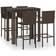 vidaXL 3064812 Ensemble de Bar d'Extérieur, 1 Table incluse 4 Chaises