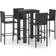 vidaXL 3064809 Bargrupp, 1 Bord inkl. 4 Stolar