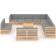 vidaXL 3076959 Loungeset, 1 Bord inkl. 13 Soffor