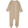 Wheat Wool Footed Jumpsuit - Khaki Melange (9305E-775-3204)