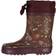 Wheat Thermo Rubber Boot - Maroon Flowers