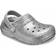 Crocs Kid's Classic Glitter Lined Clog - Silver/Silver