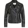 Vila Cara Faux Leather Jacket - Black