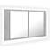 vidaXL Armoire À Miroir À LED De Bain LED 80 x 12 x 45 Acrylique