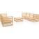 vidaXL 3075334 Loungesæt, 1 borde inkl. 6 sofaer