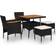 vidaXL 46169 Juego de comedor de patio, 1 Mesa incl. 2 Sillas