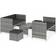 vidaXL 48133 Loungeset, 1 Bord inkl. 2 Soffor