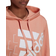 adidas Brand Love Slanted Logo Relaxed Hoodie Women - Ambient Blush/White