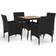 vidaXL 3058322 Juego de comedor de patio, 1 Mesa incl. 4 Sillas