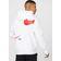 Nike Sportswear Swoosh Pullover Semi Brushed Back Hoodie - White/University Red