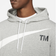 NIKE Sportswear Swoosh Pullover Semi Brushed Back Hoodie - Dark Grey Heather/White