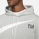 Nike Sportswear Swoosh Pullover Semi Brushed Back Hoodie - Dark Grey Heather/White