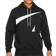 NIKE Sportswear Swoosh Pullover Semi Brushed Back Hoodie - Black/White