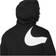 NIKE Sportswear Swoosh Pullover Semi Brushed Back Hoodie - Black/White