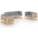 vidaXL 3076499 Loungeset, Bord inkl. 7 Soffor