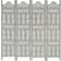 vidaXL 4-Panel Rumsavdelare 160x165cm