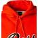 HUGO BOSS x Russell Athletic Exclusive Logo Cotton-Blend Hooded Sweatshirt - Orange