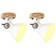 vidaXL - Ceiling Flush Light ∅ 17cm