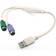 Gembird USB A-2PS/2 M-F 0.3m