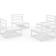 vidaXL 3075260 Loungeset, Bord inkl. 4 Soffor