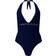 Tommy Hilfiger Logo Halter Neck One-Piece Swimsuit - Desert Sky