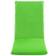 vidaXL Foldable Chair Cushions Green (175x56cm)