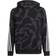 adidas Kid's Future Icons 3-Stripes Graphic Hoodie - Carbon/Black/White (GT9430)