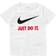 NIKE Kid's Swoosh JDI T-shirt - White/Red (8U9461-255)