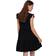 Only Life Cap Sleeves Frill Dress - Musta