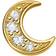 Thomas Sabo Moon Pavé Single Ear Stud - Gold/Transparent