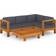vidaXL 3057932 Lounge-Set, Tisch einschl. 4 Sofas