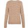 Pieces Bibi Patterned Knitted Top - Natural