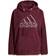 adidas Brand Love Giant Logo Polar Fleece Hoodie Women - Victory Crimson/Halo Blush