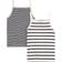 Petit Bateau Girl's Striped Organic Cotton Vest Tops 2-pack - Variante-1 (A01F700120)