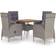 vidaXL 3058525 Set da pranzo per patio, 1 Tavolo incluso 4 Sedie
