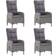 vidaXL 3058525 Essgruppe, 1 Tisch einschl. 4 Stühle