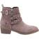 Hush Puppies Jenna Leren Enkellaarsjes - Taupe