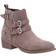 Hush Puppies Jenna Leren Enkellaarsjes - Taupe
