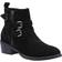 Hush Puppies Jenna Leren Enkellaarsjes - Zwart