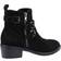 Hush Puppies Jenna Leren Enkellaarsjes - Zwart