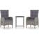 vidaXL 3058538 Café-Set, 1 Tisch einschl. 2 Stühle