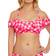 Freya Totally Check Bardot Bikini Top - Tropical Punch