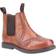 Cotswold Kid's Nympsfield Brogue Pull On Chelsea Boots - Tan