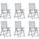 vidaXL 3065518 6-pack Reclining Chair