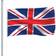 vidaXL Britisk flag 90x150cm