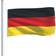 vidaXL Bandera de Alemania 90x150 cm 90x150cm