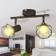 vidaXL Industrial Design 2 LED Bulbs Takplafond ∅ 92cm